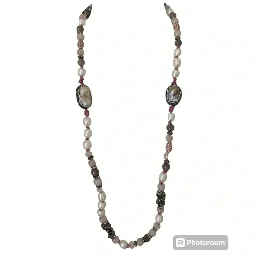 High End Freshwater Baroque Pearl Fashion Necklace